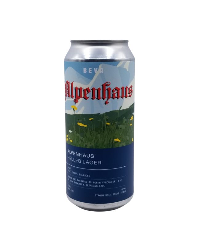 Beva Brewing Alpenhaus Helles Lager 473ml