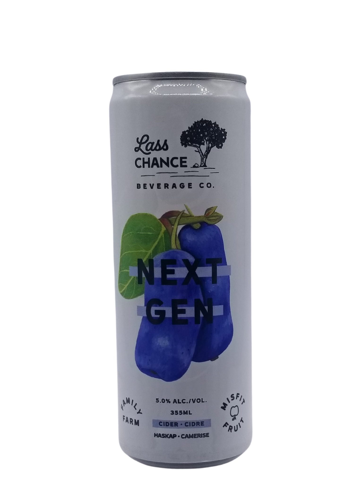Lass Chance Cidery Next Gen Haskap Cider 355ml The Alberta Beer Exchange