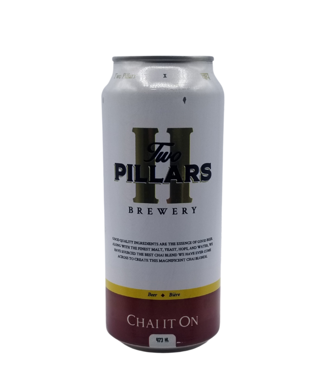 Two Pillars Brewery Chai It On Chai Blonde 473ml