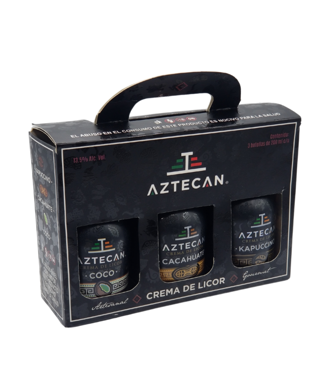 Aztecan Cream Liquor 3 flavours x 200 ml