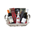 3 Half Size Wine Bottles & Chocolate Gift Basket