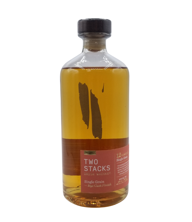 Two Stacks 12 Year Old Single Grain Rye Irish Whiskey 750ml