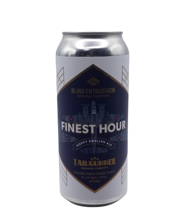 Blind Enthusiasm Brewing/Tailgunner Brewing Collab: Finest Hour English Ale 473ml