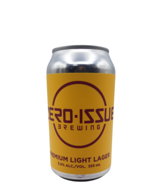 Zero Issue Brewing Zero Issue Brewing Premium Light Lager 355ml