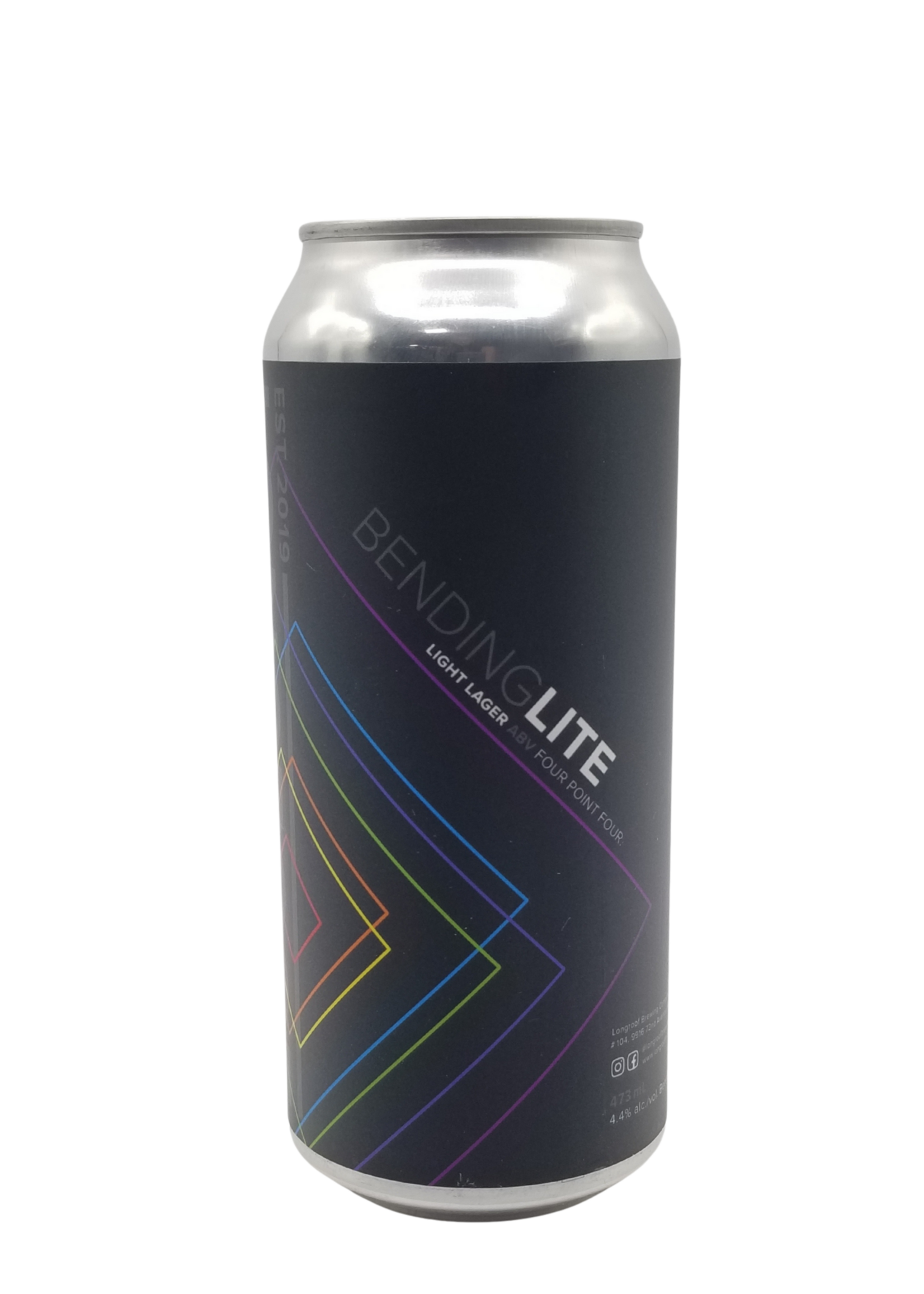 Longroof Brewing Co. Bending Lite Light Lager 473ml