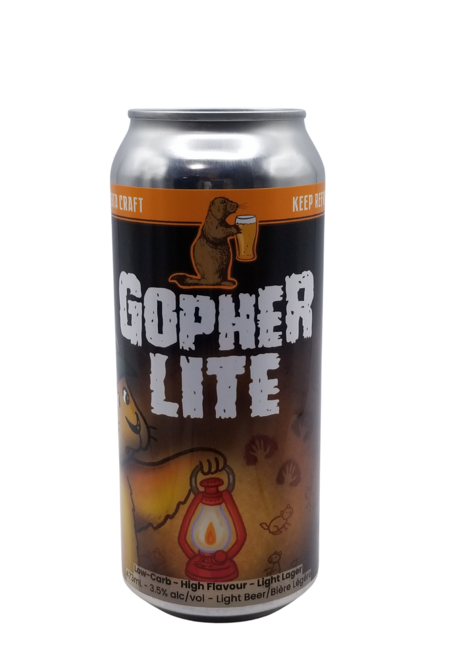 Prairie Dog Brewing Gopher Lite Light Lager 473ml
