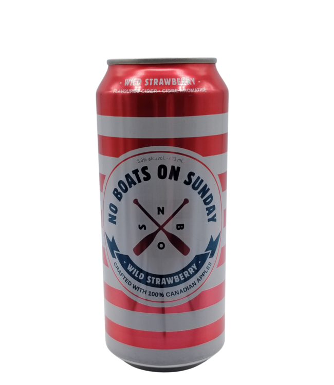 No Boats on Sunday Wild Strawberry Cider 473ml