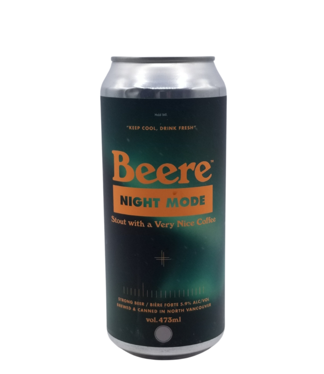 Beere Brewing Co. Night Mode Stout with A Very Nice Coffee 473ml