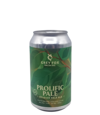 Grey Fox Brewing Grey Fox Brewing Gluten Free Prolific Belgian Pale Ale 355ml