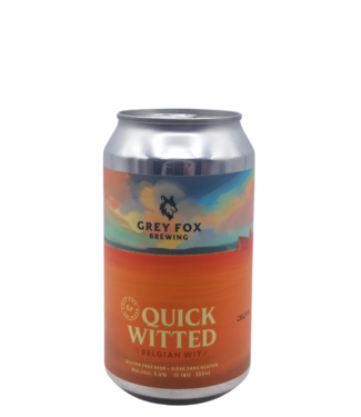 Grey Fox Brewing Grey Fox Brewing Quick Witted Gluten Free Belgian Wit 355ml