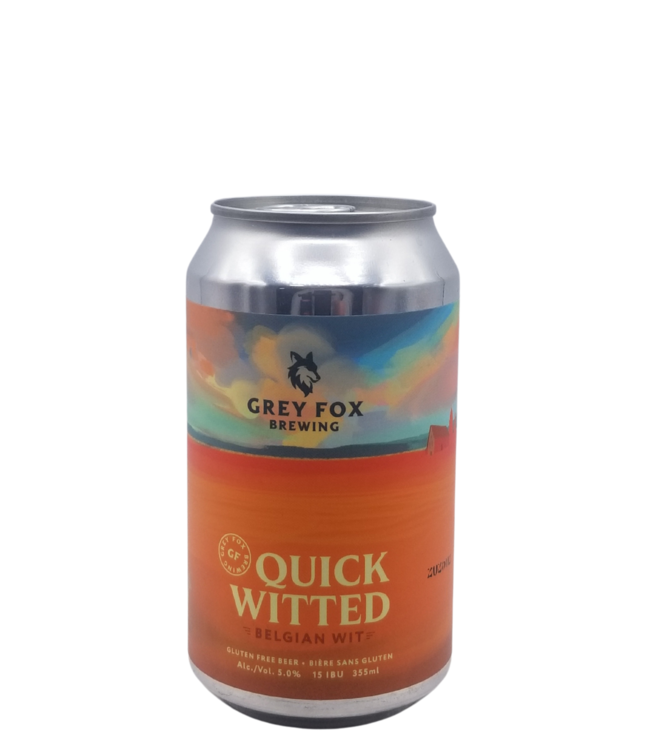 Grey Fox Brewing Quick Witted Gluten Free Belgian Wit 355ml