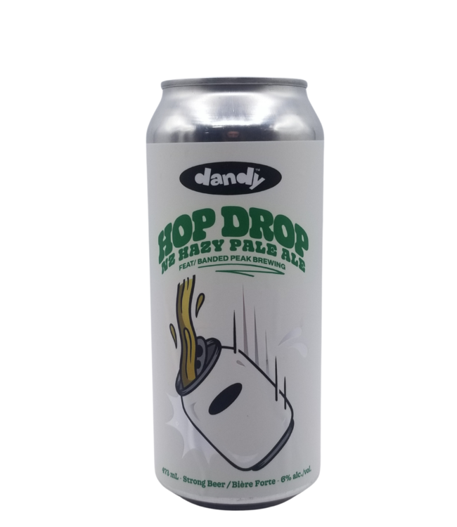 The Dandy/ Banded Peak Brewing Collab: Hop Drop NZ Hazy Pale Ale 473ml