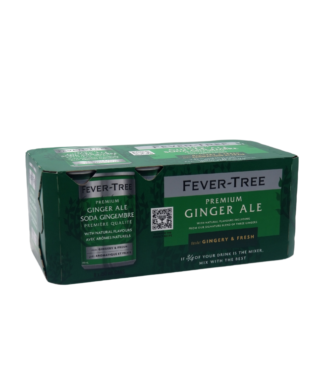 Fever Tree Sparkling Ginger Ale 150ml - 8 Pack