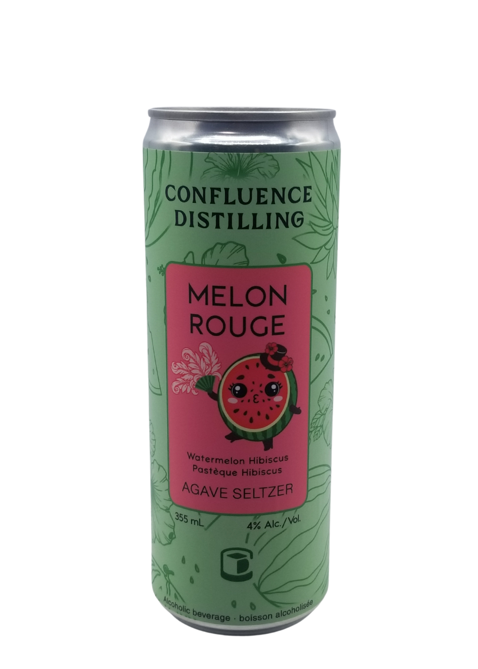 Confluence Distilling Melon Rouge Agave Seltzer 355ml