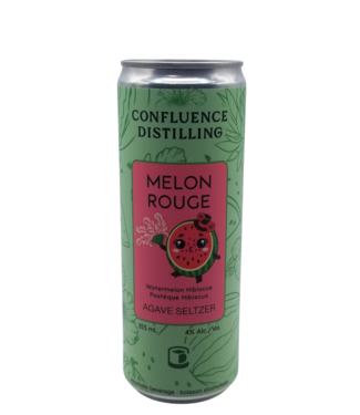 Confluence Distilling Melon Rouge Agave Seltzer 355ml