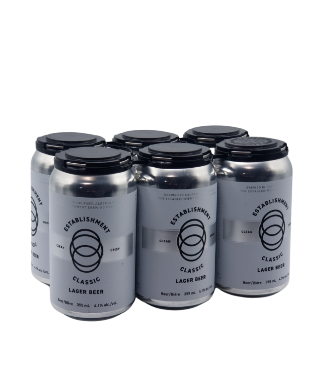 The Establishment Brewing Classic Lager Beer 355ml - 6 Pack
