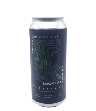 Temporal Artisan Ales Temporal/ Boombox Brewing Collab: Petrichor Gin Oak Black IPA 473ml