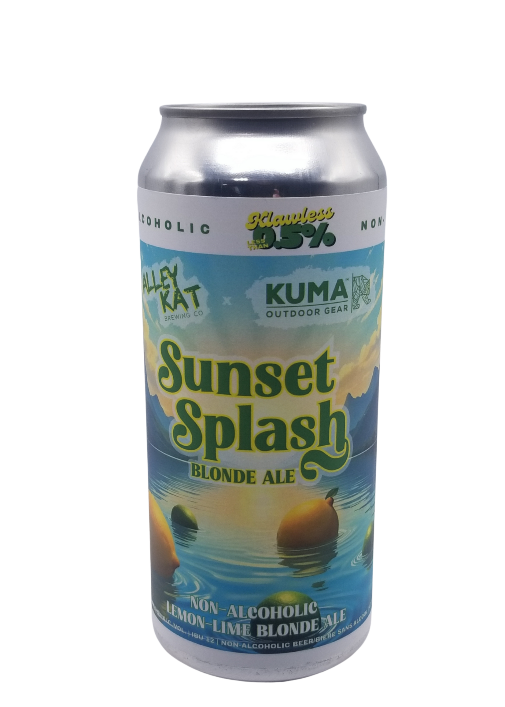 Alley Kat Brewing Alley Kat Brewing Sunset Splash Non-Alcoholic Lemon Lime Ale 473ml