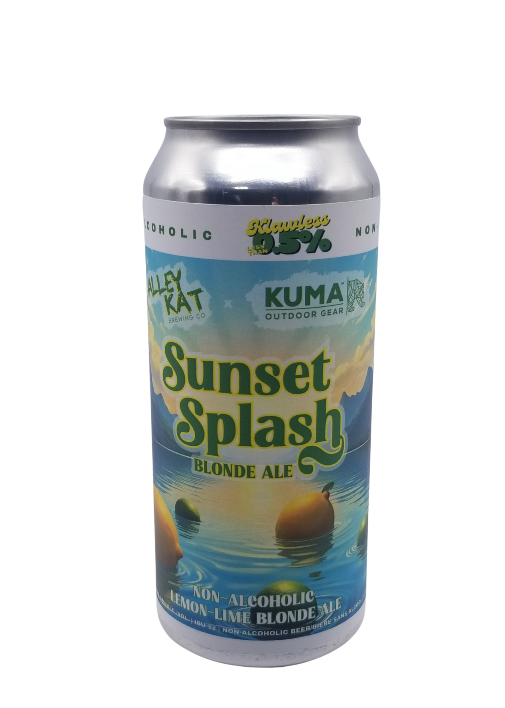 Alley Kat Brewing Alley Kat Brewing Sunset Splash Non-Alcoholic Lemon Lime Ale 473ml