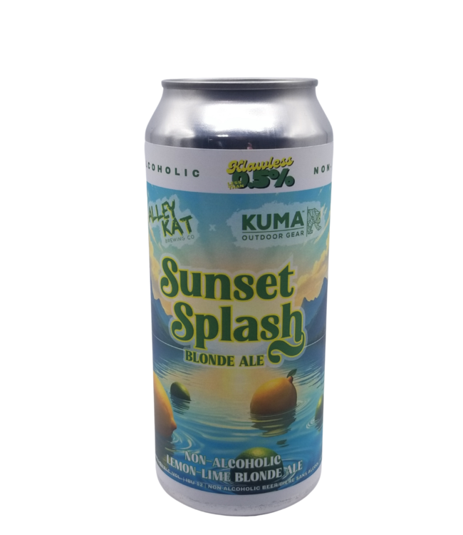 Alley Kat Brewing Sunset Splash Non-Alcoholic Lemon Lime Ale 473ml