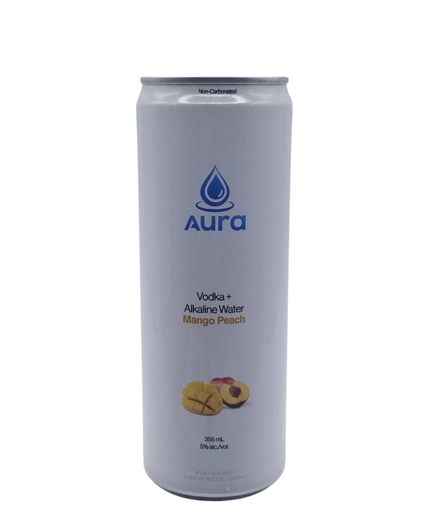 Aura Vodka Water Mango Peach Cocktail 355ml