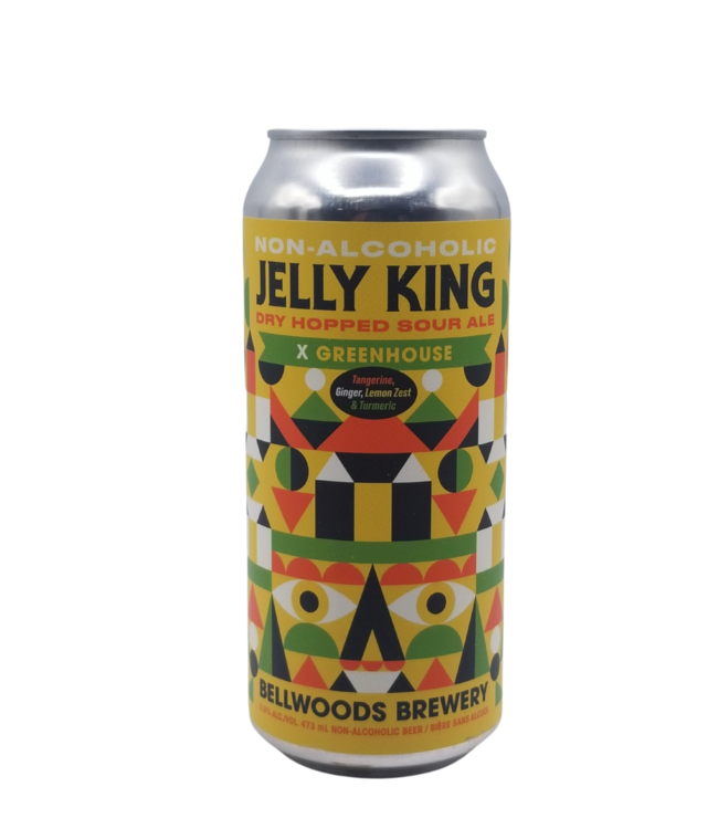 Bellwoods/Greenhouse Brewing Collab: Non-Alcoholic Dry Hopped Jelly King 473ml