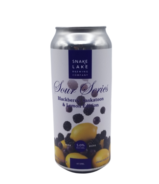 Snake Lake Brewing Snake Lake Brewing Co. Sour Series Blackberry Saskatoon Lemon 473ml
