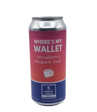 Manual Labour Beer Co. Manual Labour Beer Co. Where is My Wallet Strawberry Rhubarb Sour 473ml