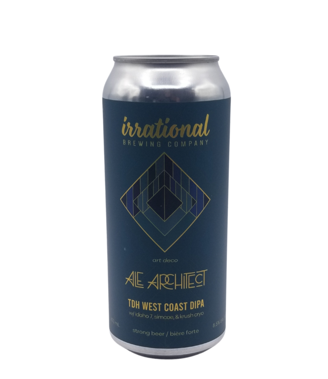 Irrational/ Ale Architect Brewing Collab: Art Deco: TDH West Cost Double IPA 473ml