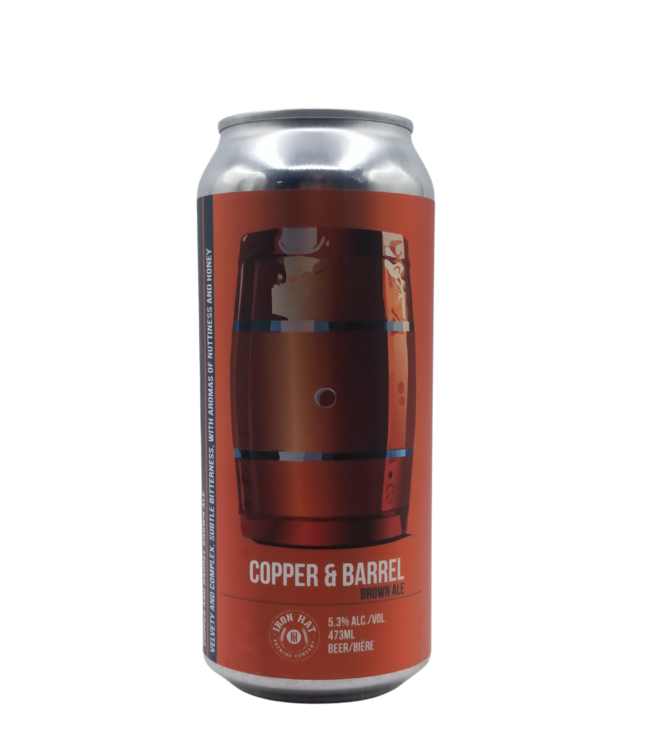 Iron Hat Brewing Co. Copper & Barrel Brown Ale 473ml