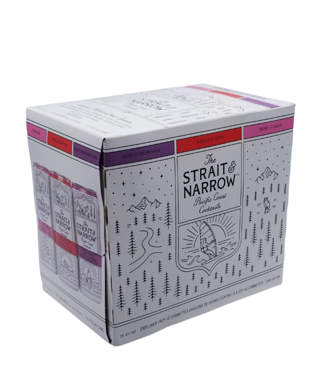 Strait & Narrow Discovery Pack Vodka Cocktails 355ml - 6 Pack