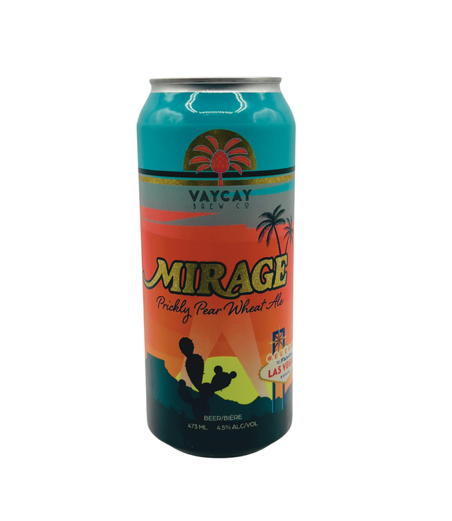 Vaycay Brewing Co. Mirage Prickly Pear Wheat Ale 473ml