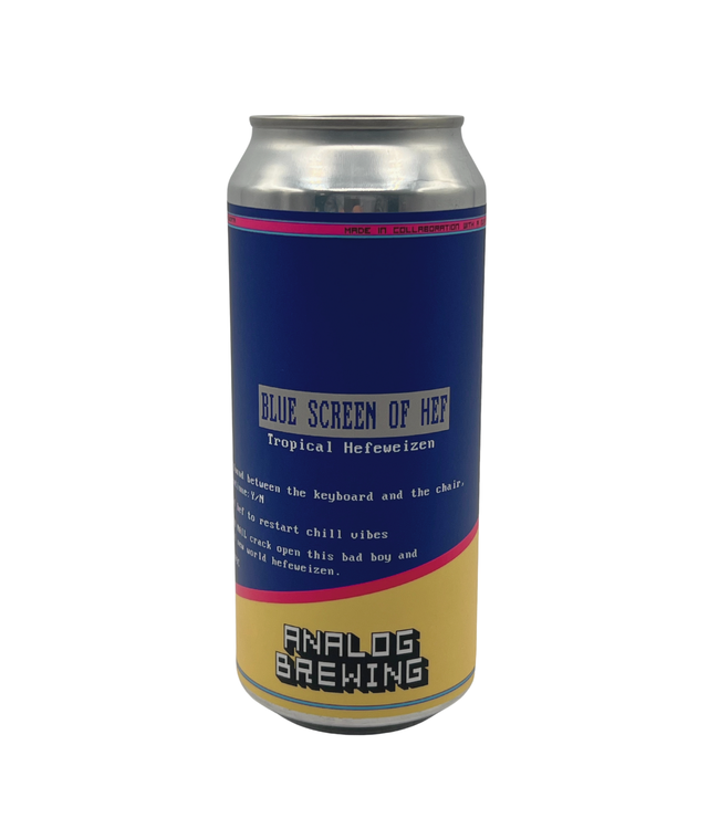 Analog Brewing Blue Screen of Hef Tropical Hefeweizen 473ml