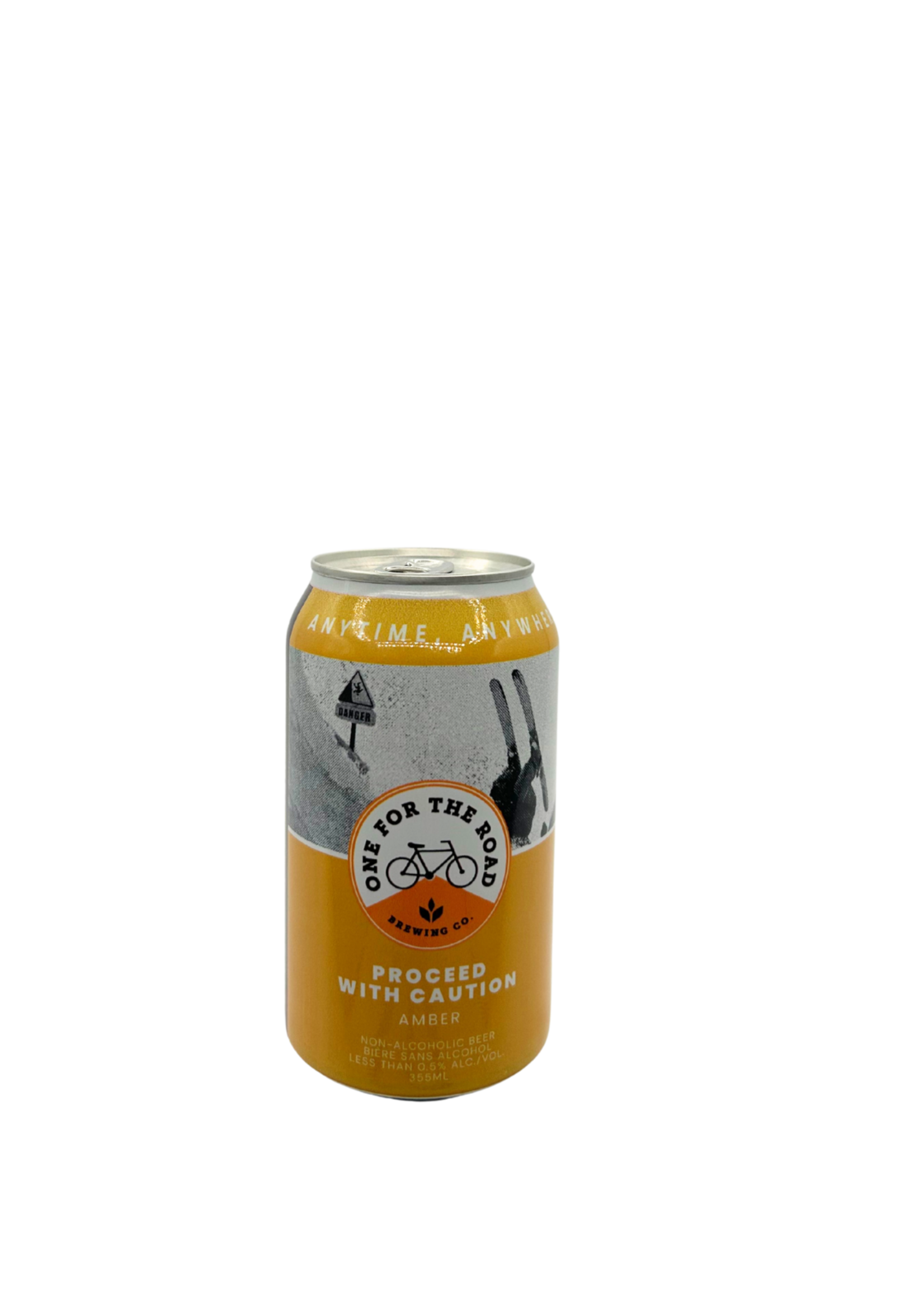 One For the Road Brewing One for the Road Proceed with Caution Amber Non-Alcoholic 355ml