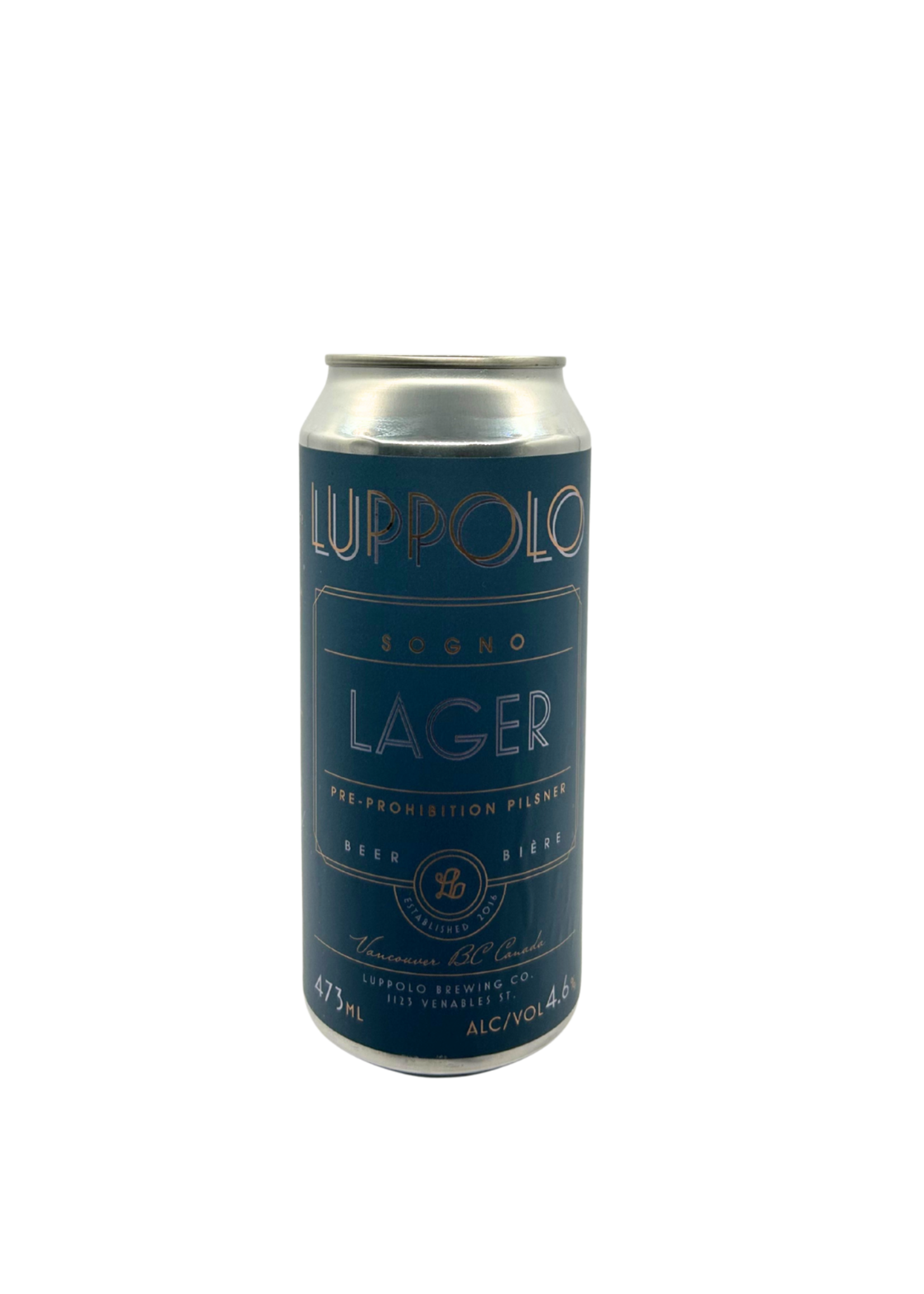 Luppolo Brewing Company Luppolo Brewing Co. Sogno Classic American Pilsner 473ml