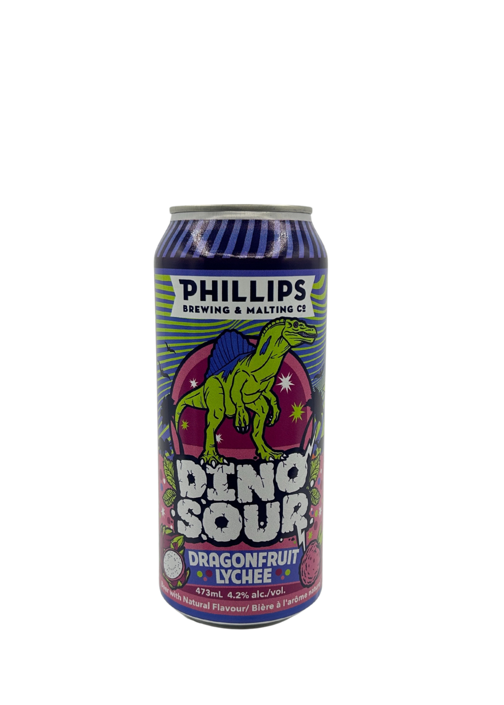 Phillips Brewing Phillips Brewing Dinosour Dragonfruit Lychee Sour 473ml
