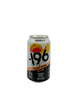Suntory -196 Peach Vodka Seltzer 355 ml