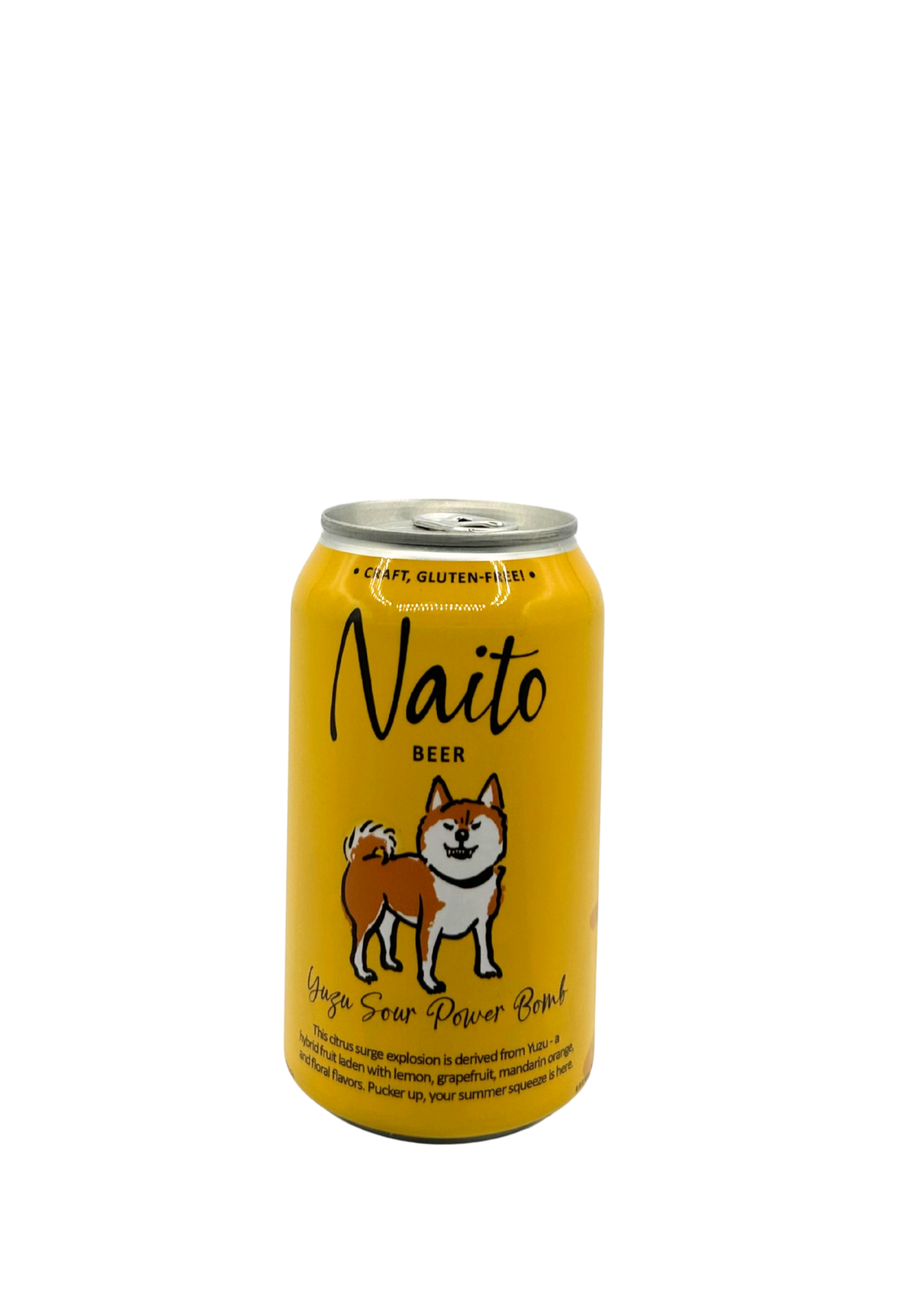 Naito Beer Yuzu Sour Gluten free 355ml