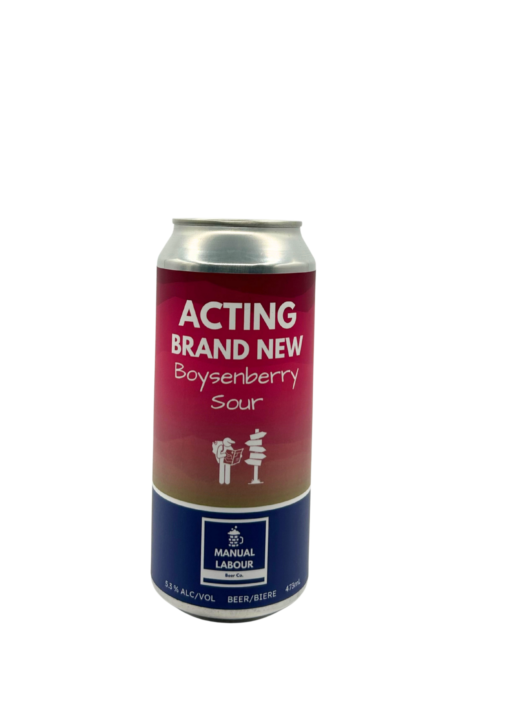 Manual Labour Beer Co. Acting Brand New  Boysenberry Sour 473ml