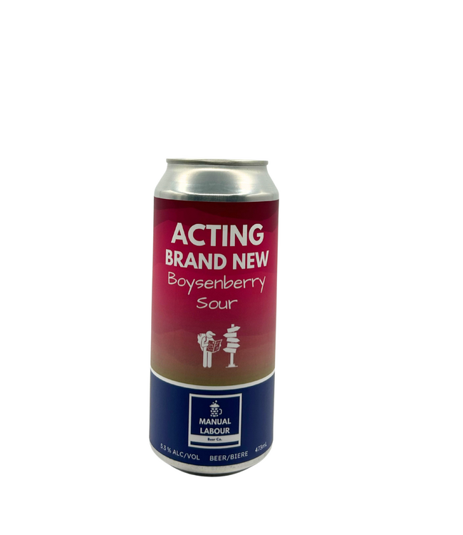 Manual Labour Beer Co. Acting Brand New  Boysenberry Sour 473ml