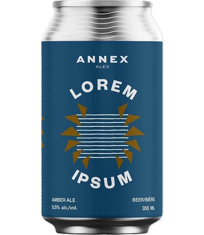 Annex Ale Project Lorem Ipsum Amber Ale 355ml