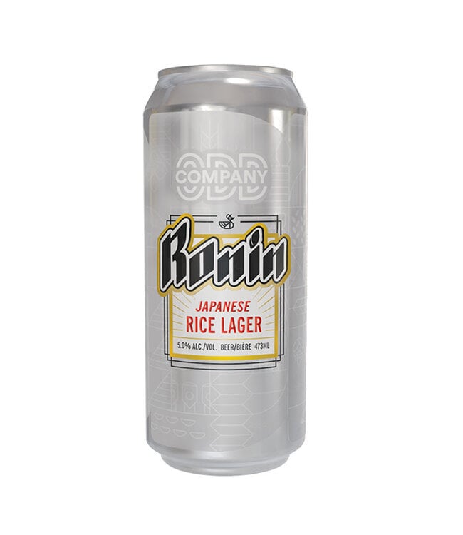 Odd Company Brewing Ronin Japanese Rice Lager 473ml