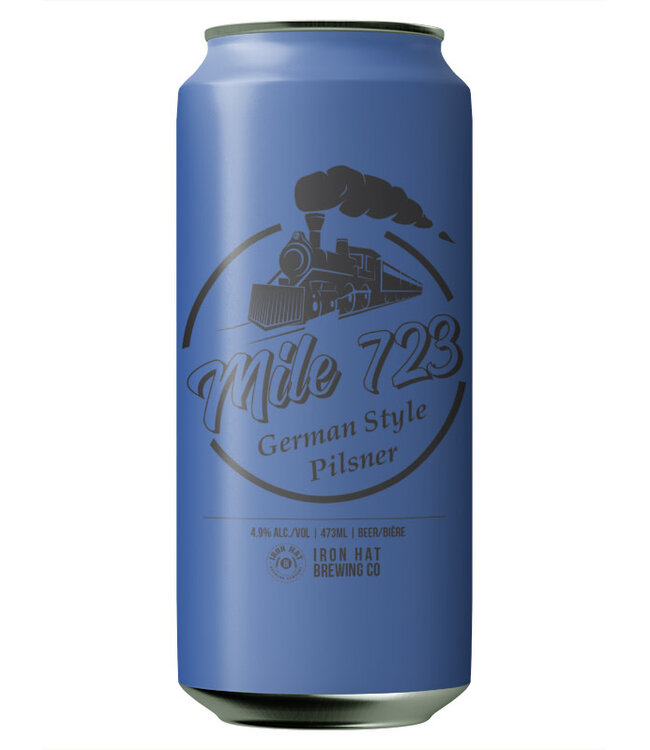 Iron Hat Brewing Co. Mile 723 German Style Pilsner 473ml