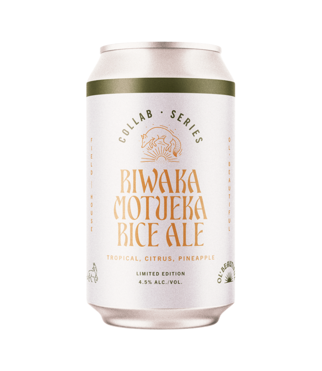 Ol' Beautiful/Field House Collab Riwaka Motueka Rice Ale 355 ml