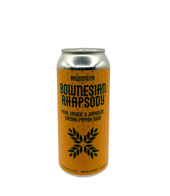 Brewsmith Brewing Co. Bownesian Rhapsody:Pear,Ginger & Japanese Sansho Pepper Sour