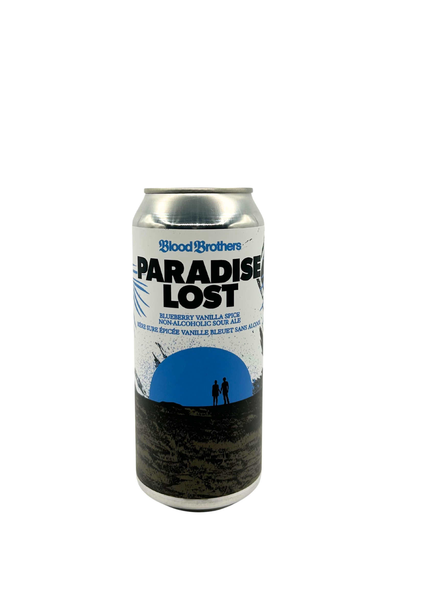 Blood Brothers Brewing Paradise Lost Blueberry Vanilla  Spice Non -Alc Sour Ale 473 ml