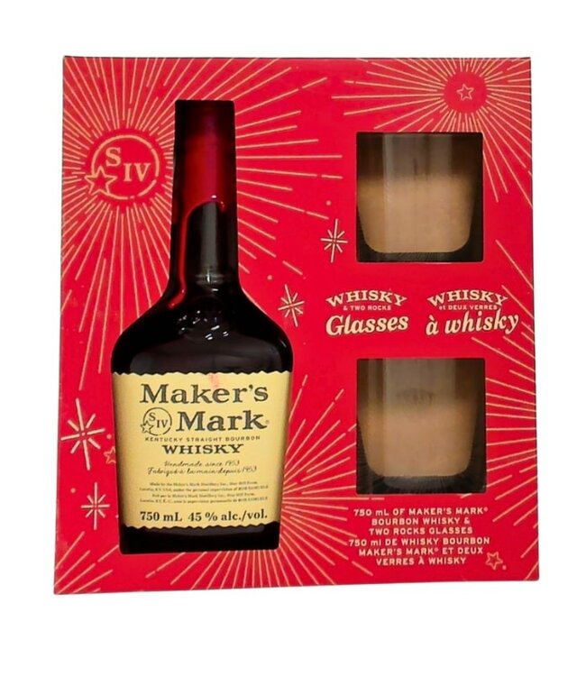Maker's Mark Bourbon Gift Pack 750ml