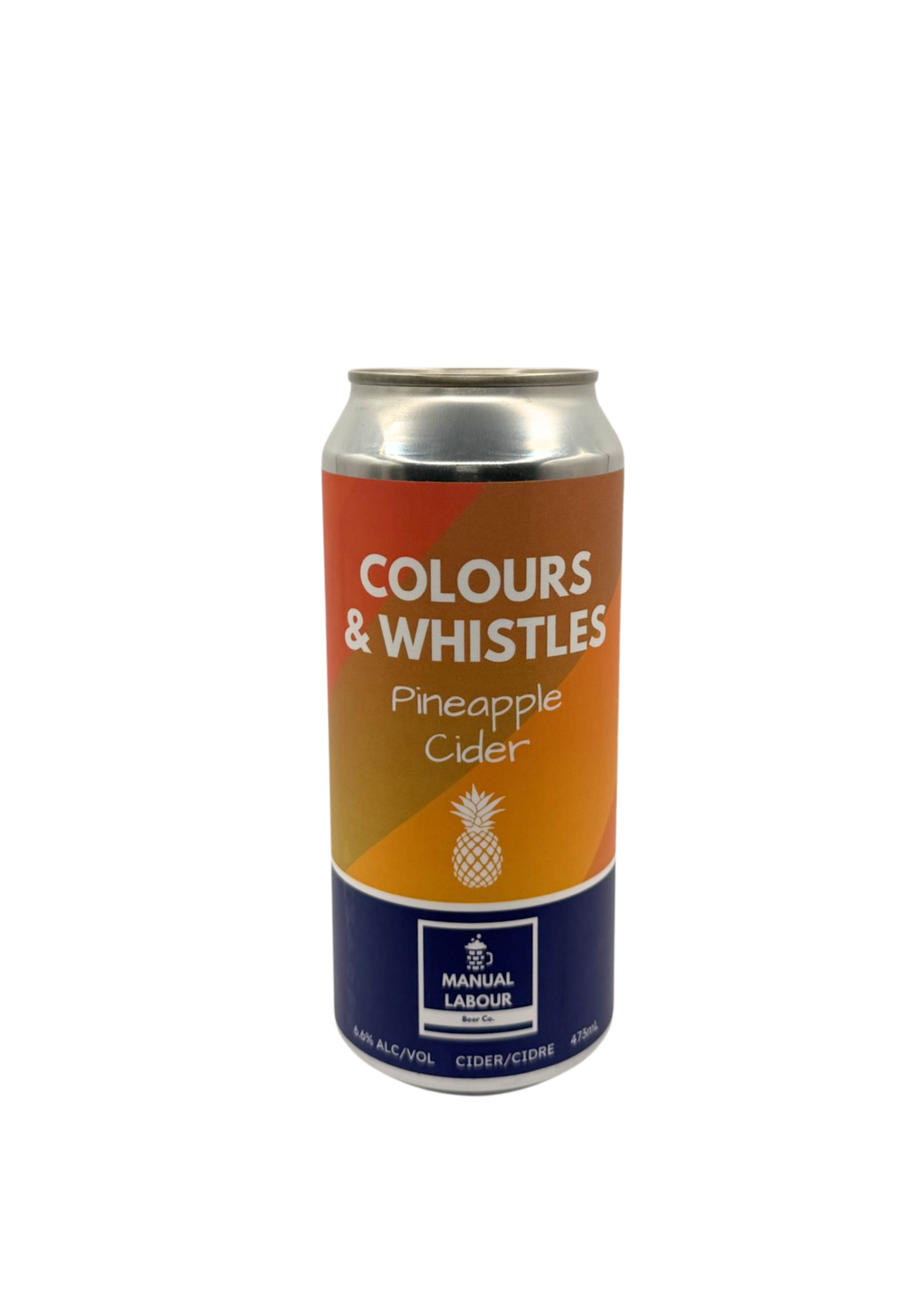 Manual Labour Beer Co. Manual Labour Beer Co. Colours & Whistles Pineapple Cider 473ml