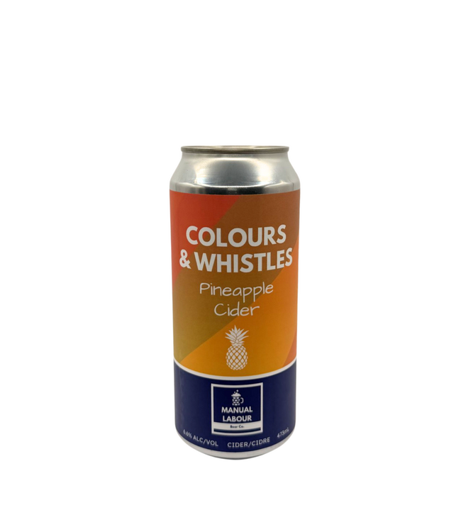 Manual Labour Beer Co. Colours & Whistles Pineapple Cider 473ml