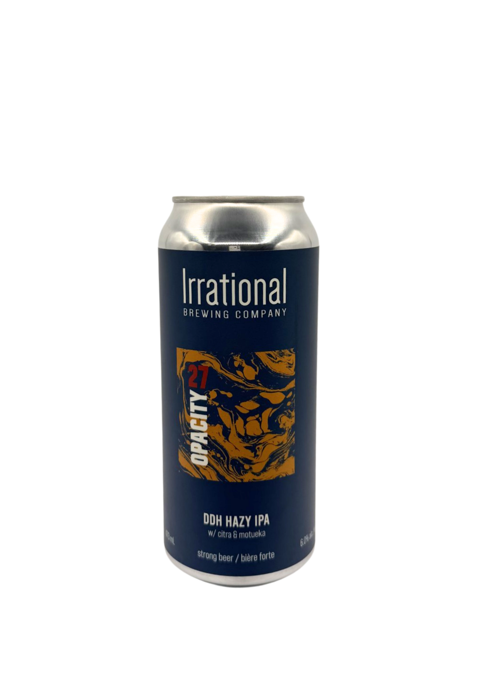 Irrational Brewing Irrational Brewing Exp Opacity 27: DDH New Zealand Hazy IPA 473ml